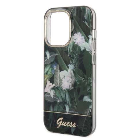 Guess Jungle Case - Etui iPhone 14 Pro Max (zielony) Guess Jungle Case - Etui iPhone 14 Pro Max (zielony)