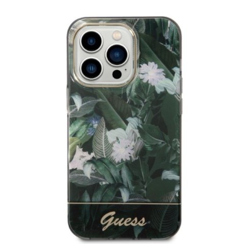 Guess Jungle Case - Etui iPhone 14 Pro Max (zielony) Guess Jungle Case - Etui iPhone 14 Pro Max (zielony)