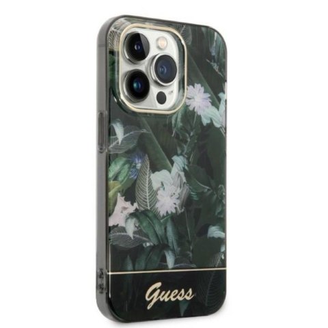 Guess Jungle Case - Etui iPhone 14 Pro Max (zielony) Guess Jungle Case - Etui iPhone 14 Pro Max (zielony)