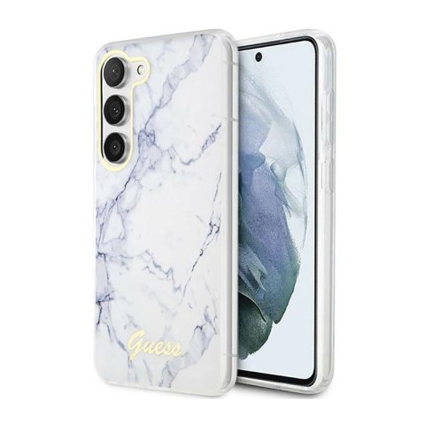 Guess Marble Collection - Etui Samsung Galaxy S23 (biały) Guess Marble Collection - Etui Samsung Galaxy S23 (biały)