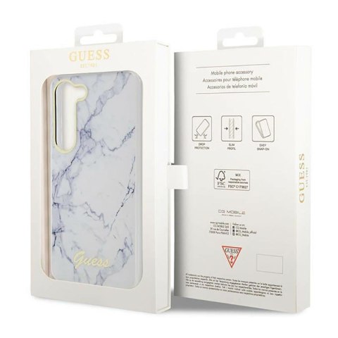 Guess Marble Collection - Etui Samsung Galaxy S23 (biały) Guess Marble Collection - Etui Samsung Galaxy S23 (biały)