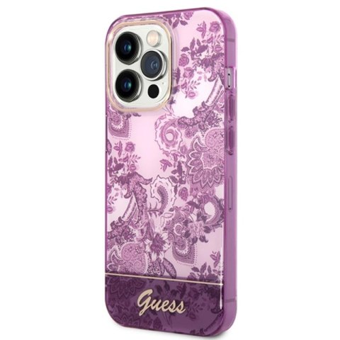 Guess Porcelain Collection - Etui iPhone 14 Pro Max (fuksja) Guess Porcelain Collection - Etui iPhone 14 Pro Max (fuksja)