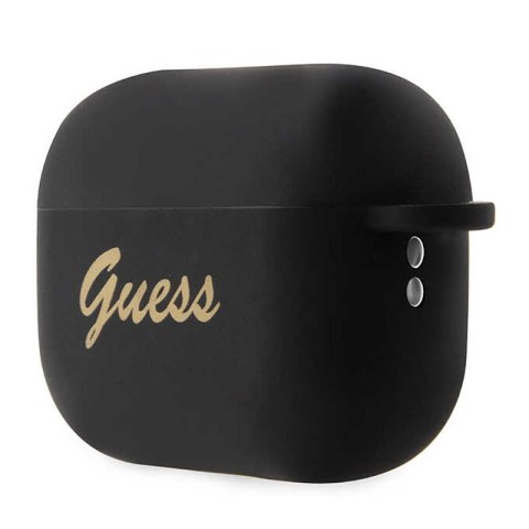 Guess Silicone Heart Charm - Etui AirPods Pro 2 (czarny) Guess Silicone Heart Charm - Etui AirPods Pro 2 (czarny)