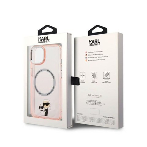 Karl Lagerfeld IML NFT Karl & Choupette MagSafe - Etui iPhone 14 (różowy) Karl Lagerfeld IML NFT Karl & Choupette MagSafe - Etui iPhone 14 (różowy)
