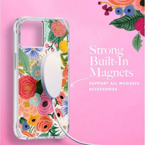 Rifle Paper Clear MagSafe - Etui iPhone 14 Plus (Garden Party Blush) Rifle Paper Clear MagSafe - Etui iPhone 14 Plus (Garden Party Blush)