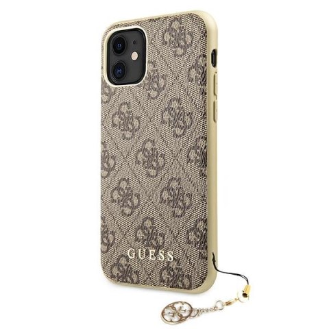 Guess 4G Charms Collection - Etui iPhone 11 (brązowy) Guess 4G Charms Collection - Etui iPhone 11 (brązowy)