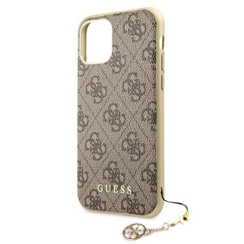 Guess 4G Charms Collection - Etui iPhone 11 (brązowy) Guess 4G Charms Collection - Etui iPhone 11 (brązowy)