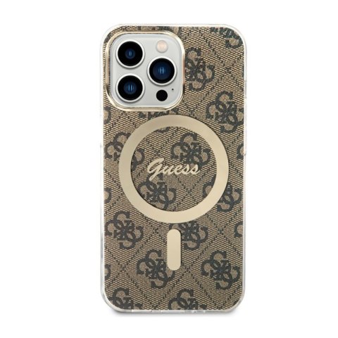 Guess 4G MagSafe - Etui iPhone 13 Pro (Brązowy) Guess 4G MagSafe - Etui iPhone 13 Pro (Brązowy)