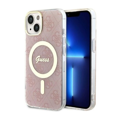 Guess 4G MagSafe - Etui iPhone 14 Plus (Różowy) Guess 4G MagSafe - Etui iPhone 14 Plus (Różowy)