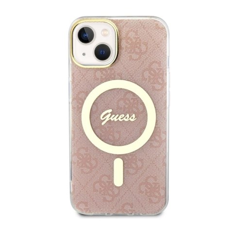 Guess 4G MagSafe - Etui iPhone 14 Plus (Różowy) Guess 4G MagSafe - Etui iPhone 14 Plus (Różowy)