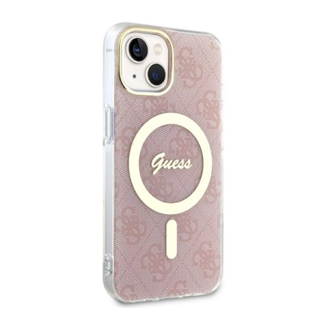 Guess 4G MagSafe - Etui iPhone 14 Plus (Różowy) Guess 4G MagSafe - Etui iPhone 14 Plus (Różowy)