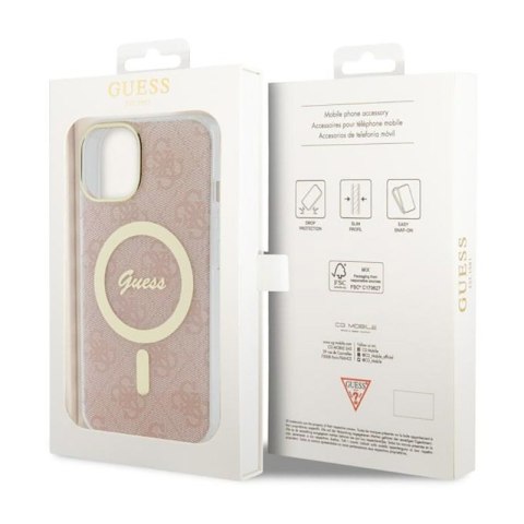 Guess 4G MagSafe - Etui iPhone 14 Plus (Różowy) Guess 4G MagSafe - Etui iPhone 14 Plus (Różowy)