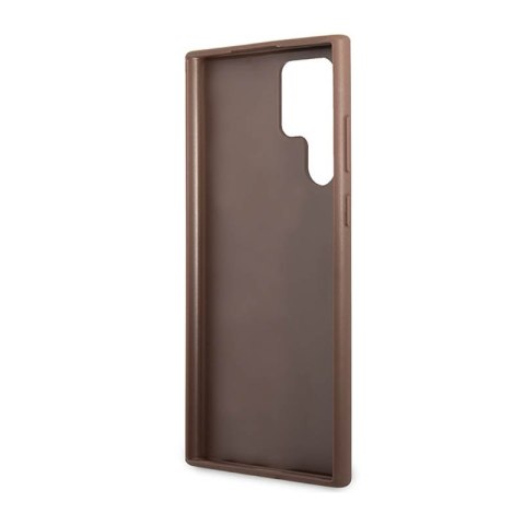 Guess 4G Metal Logo - Etui Samsung Galaxy S23 Ultra (brązowy) Guess 4G Metal Logo - Etui Samsung Galaxy S23 Ultra (brązowy)