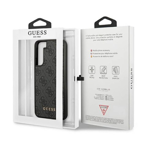 Guess 4G Metal Logo - Etui Samsung Galaxy S23 (szary) Guess 4G Metal Logo - Etui Samsung Galaxy S23 (szary)