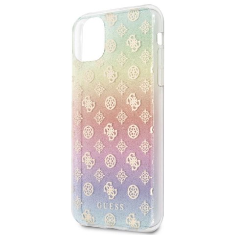 Guess 4G Peony Electroplated Pattern - Etui iPhone 11 Pro Max (tęczowy) Guess 4G Peony Electroplated Pattern - Etui iPhone 11 Pro Max (tęczowy)