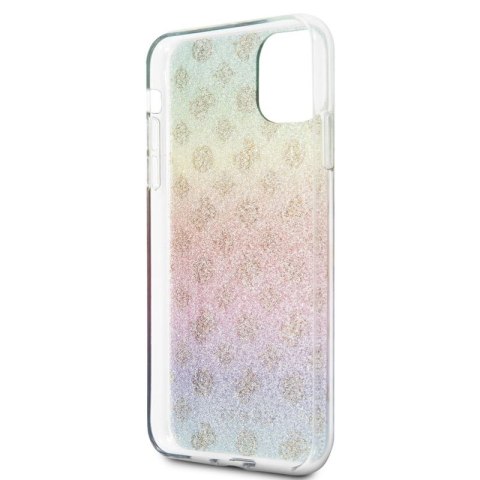 Guess 4G Peony Electroplated Pattern - Etui iPhone 11 Pro Max (tęczowy) Guess 4G Peony Electroplated Pattern - Etui iPhone 11 Pro Max (tęczowy)