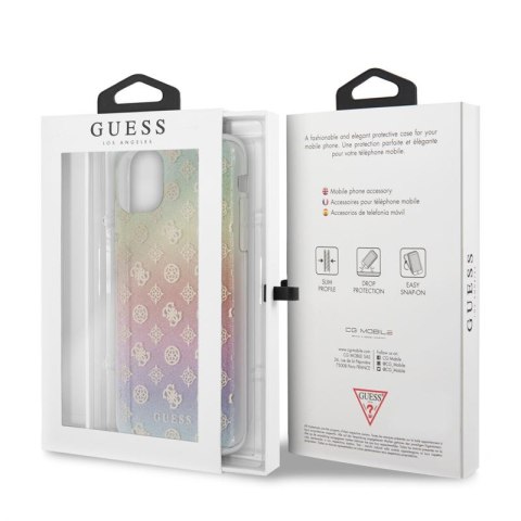 Guess 4G Peony Electroplated Pattern - Etui iPhone 11 Pro Max (tęczowy) Guess 4G Peony Electroplated Pattern - Etui iPhone 11 Pro Max (tęczowy)
