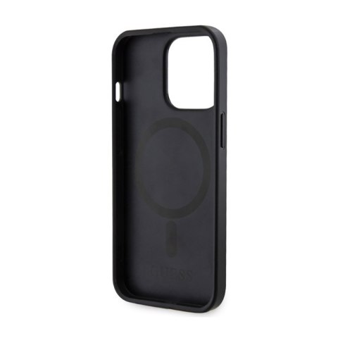 Guess 4G Printed Stripes MagSafe - Etui iPhone 13 Pro Max (Czarny) Guess 4G Printed Stripes MagSafe - Etui iPhone 13 Pro Max (Czarny)