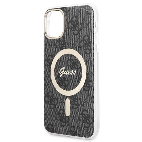 Guess Bundle Pack MagSafe 4G - Zestaw etui + ładowarka MagSafe iPhone 11 (czarny/złoty) Guess Bundle Pack MagSafe 4G - Zestaw etui + ładowarka MagSafe iPhone 11 (czarny/złoty)