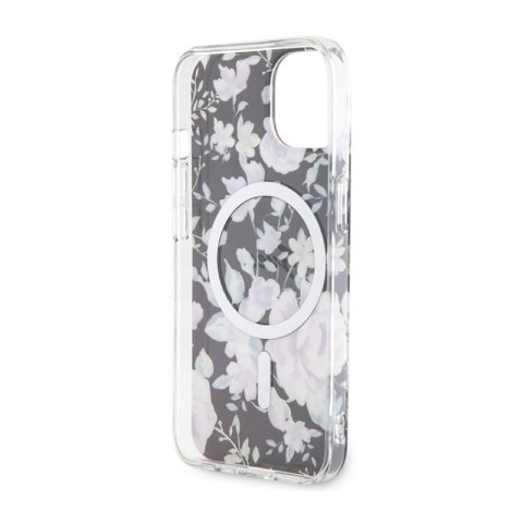 Guess Flower MagSafe - Etui iPhone 14 (Czarny) Guess Flower MagSafe - Etui iPhone 14 (Czarny)