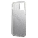 Guess Glitter Gradient Script - Etui iPhone 12 / iPhone 12 Pro (czarny)