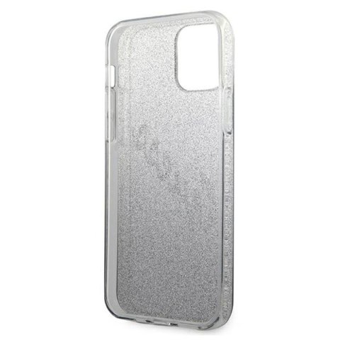 Guess Glitter Gradient Script - Etui iPhone 12 mini (czarny) Guess Glitter Gradient Script - Etui iPhone 12 mini (czarny)