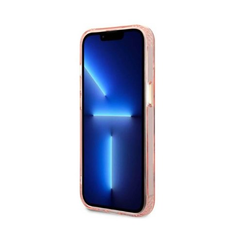 Guess Gold Outline Translucent MagSafe - Etui iPhone 13 (różowy) Guess Gold Outline Translucent MagSafe - Etui iPhone 13 (różowy)