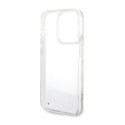 Guess Liquid Glitter Marble - Etui iPhone 14 Pro Max (Biały)