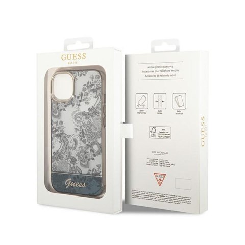 Guess Porcelain Collection - Etui iPhone 14 Plus (szary) Guess Porcelain Collection - Etui iPhone 14 Plus (szary)