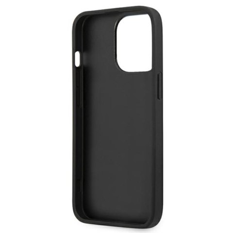 Guess Saffiano 4G Big Silver Logo - Etui iPhone 13 Pro (czarny) Guess Saffiano 4G Big Silver Logo - Etui iPhone 13 Pro (czarny)