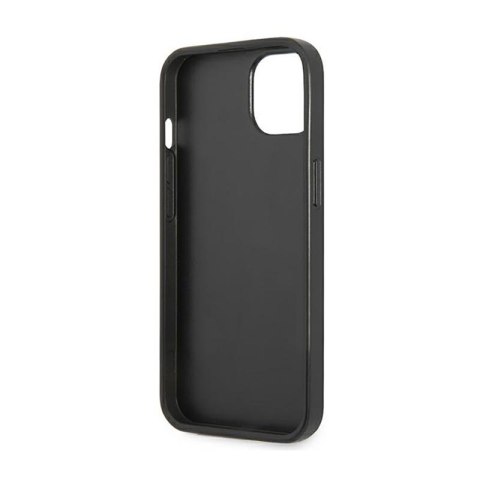 Guess Saffiano Triangle Logo Case - Etui iPhone 14 Plus (czarny) Guess Saffiano Triangle Logo Case - Etui iPhone 14 Plus (czarny)