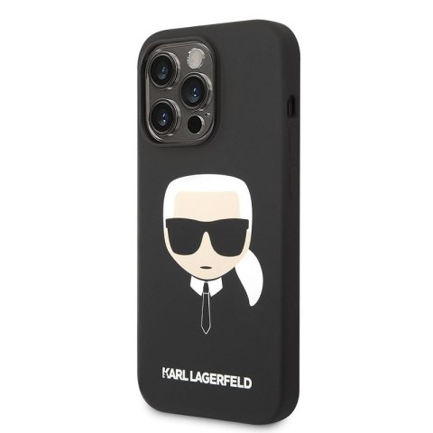 Karl Lagerfeld Silicone Ikonik Karl`s Head MagSafe - Etui iPhone 14 Pro Max (czarny) Karl Lagerfeld Silicone Ikonik Karl`s Head MagSafe - Etui iPhone 14 Pro Max (czarny)