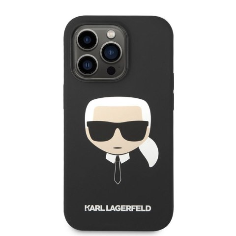 Karl Lagerfeld Silicone Ikonik Karl`s Head MagSafe - Etui iPhone 14 Pro Max (czarny) Karl Lagerfeld Silicone Ikonik Karl`s Head MagSafe - Etui iPhone 14 Pro Max (czarny)
