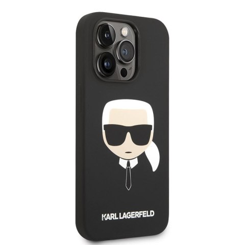 Karl Lagerfeld Silicone Ikonik Karl`s Head MagSafe - Etui iPhone 14 Pro Max (czarny) Karl Lagerfeld Silicone Ikonik Karl`s Head MagSafe - Etui iPhone 14 Pro Max (czarny)