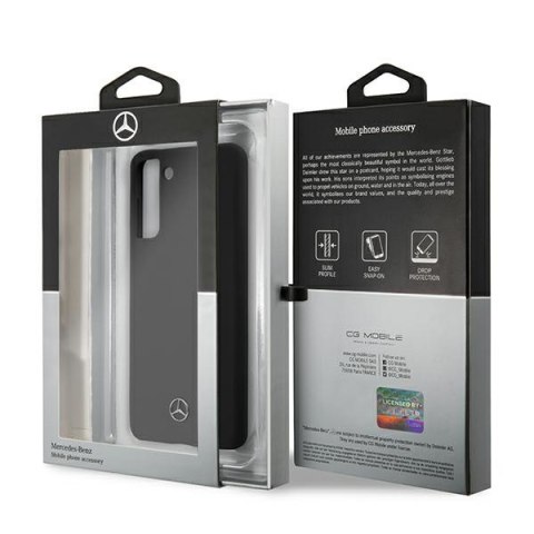 Mercedes Silicone Line - Etui Samsung Galaxy S21 (czarny) Mercedes Silicone Line - Etui Samsung Galaxy S21 (czarny)