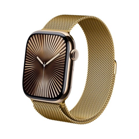Crong Milano Steel - Pasek ze stali nierdzewnej do Apple Watch 44/45/46/49 mm (złoty) Crong Milano Steel - Pasek ze stali nierdzewnej do Apple Watch 44/45/46/49 mm (złoty)