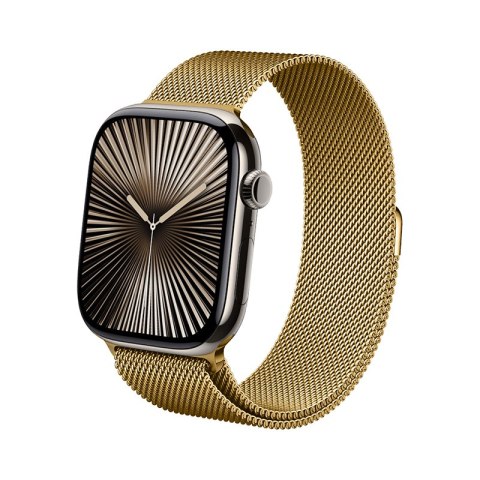 Crong Milano Steel - Pasek ze stali nierdzewnej do Apple Watch 44/45/46/49 mm (złoty) Crong Milano Steel - Pasek ze stali nierdzewnej do Apple Watch 44/45/46/49 mm (złoty)