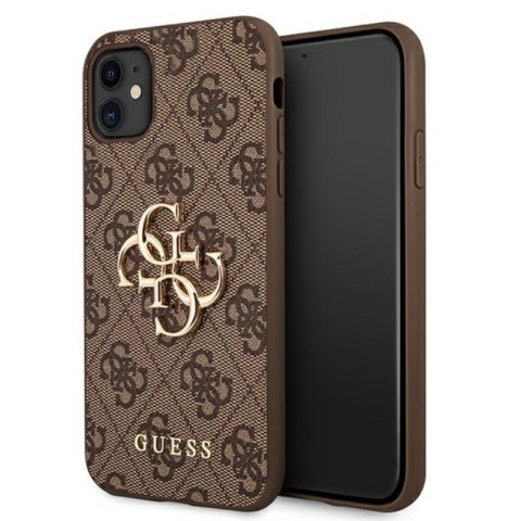 Guess 4G Big Metal Logo - Etui iPhone 11 (brązowy) Guess 4G Big Metal Logo - Etui iPhone 11 (brązowy)
