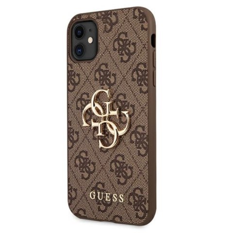 Guess 4G Big Metal Logo - Etui iPhone 11 (brązowy) Guess 4G Big Metal Logo - Etui iPhone 11 (brązowy)