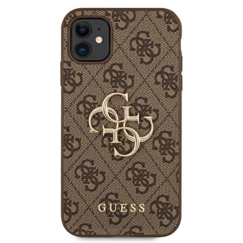 Guess 4G Big Metal Logo - Etui iPhone 11 (brązowy) Guess 4G Big Metal Logo - Etui iPhone 11 (brązowy)