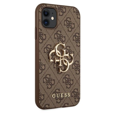 Guess 4G Big Metal Logo - Etui iPhone 11 (brązowy) Guess 4G Big Metal Logo - Etui iPhone 11 (brązowy)