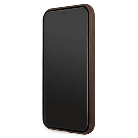 Guess 4G Big Metal Logo - Etui iPhone 11 (brązowy) Guess 4G Big Metal Logo - Etui iPhone 11 (brązowy)