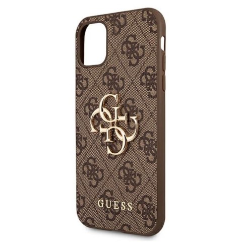 Guess 4G Big Metal Logo - Etui iPhone 11 (brązowy) Guess 4G Big Metal Logo - Etui iPhone 11 (brązowy)