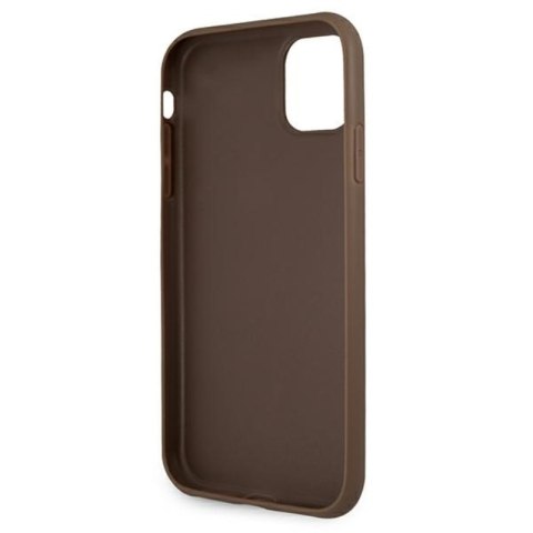 Guess 4G Big Metal Logo - Etui iPhone 11 (brązowy) Guess 4G Big Metal Logo - Etui iPhone 11 (brązowy)