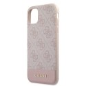 Guess 4G Bottom Stripe Collection - Etui iPhone 11 (różowy)
