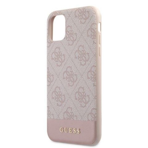 Guess 4G Bottom Stripe Collection - Etui iPhone 11 (różowy) Guess 4G Bottom Stripe Collection - Etui iPhone 11 (różowy)