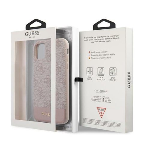 Guess 4G Bottom Stripe Collection - Etui iPhone 11 (różowy) Guess 4G Bottom Stripe Collection - Etui iPhone 11 (różowy)