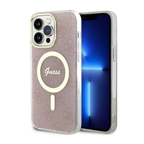 Guess 4G MagSafe - Etui iPhone 14 Pro Max (Różowy) Guess 4G MagSafe - Etui iPhone 14 Pro Max (Różowy)
