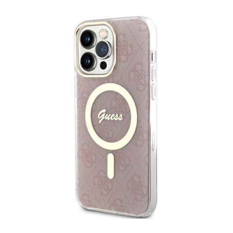 Guess 4G MagSafe - Etui iPhone 14 Pro Max (Różowy) Guess 4G MagSafe - Etui iPhone 14 Pro Max (Różowy)