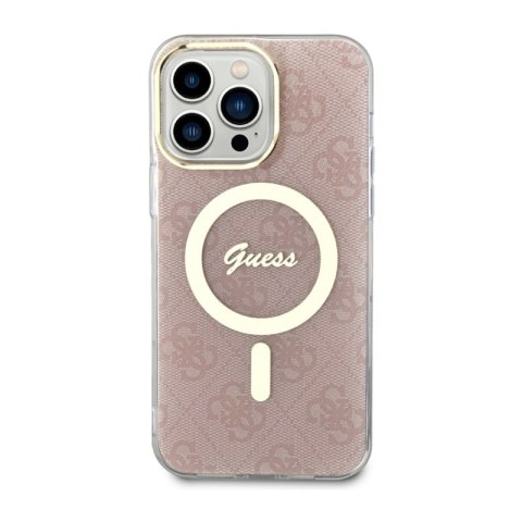 Guess 4G MagSafe - Etui iPhone 14 Pro Max (Różowy) Guess 4G MagSafe - Etui iPhone 14 Pro Max (Różowy)